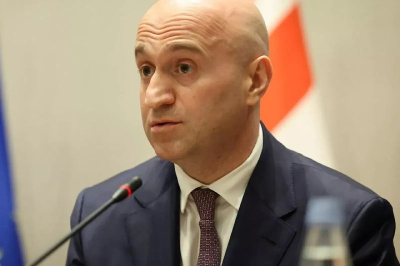 Сулхан Тамазашвили, министр внутренних дел Грузии, во время официального мероприятия