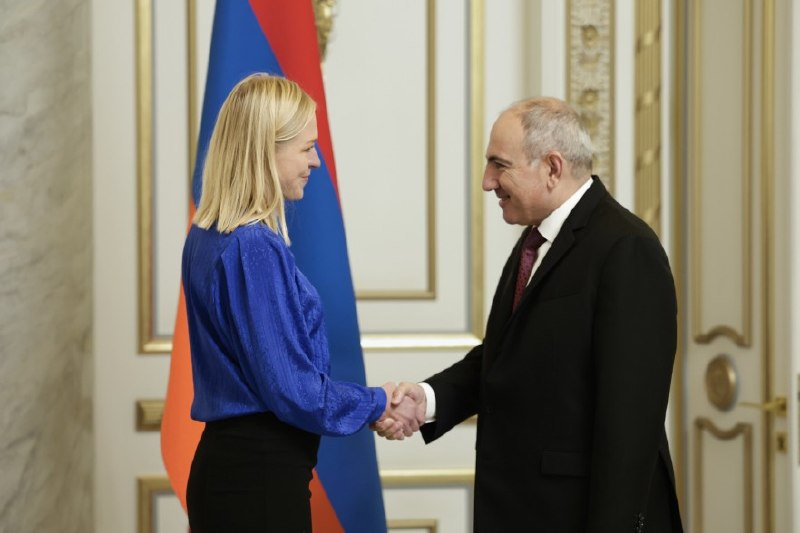 Элина Валтонен, министр иностранных дел Финляндии, поздравляет Армению с выборами